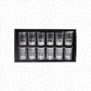 Moroccan Tea Glasses Silver