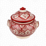 Ceramic Soup Set Red