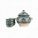 Ceramic Soup Set Green