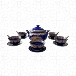 Soup Set Gold & Blue