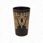 Black & White Khmisa Tea Glasses