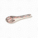Ceramic Large Spoon Black & Red
