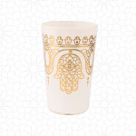 Black & White Khmisa Tea Glasses