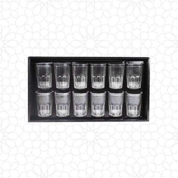 Moroccan Tea Glasses Silver