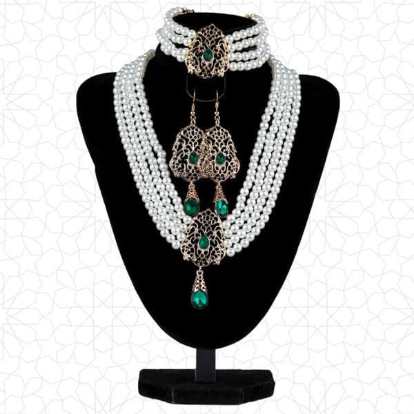 Alternative view of Moroccan Necklace With Earring & Bracelet