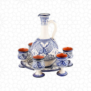 طقم سيراميك لبان سيراميك أزرق