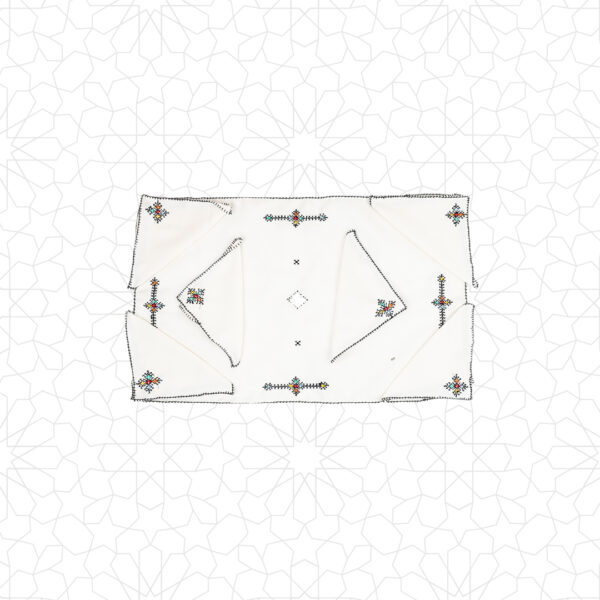طقم غطاء الصينية والمناديل