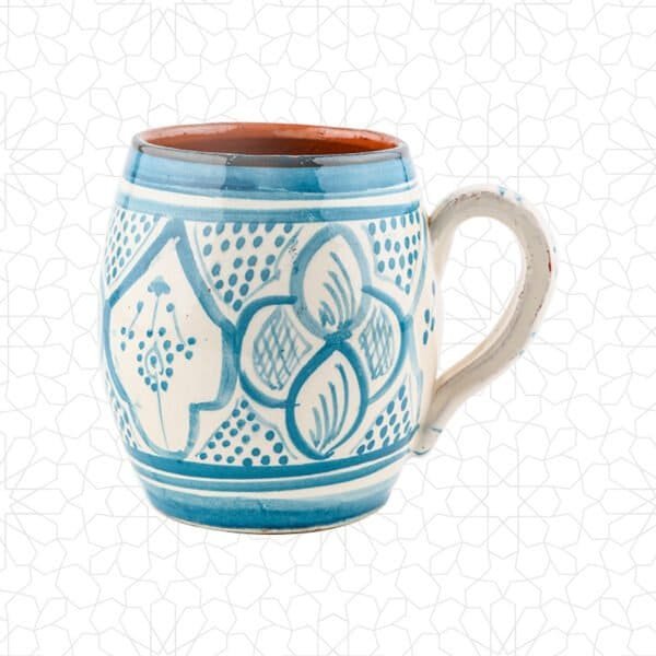 Turquoise Safi Ceramic Mug - Perfect for Everyday Use