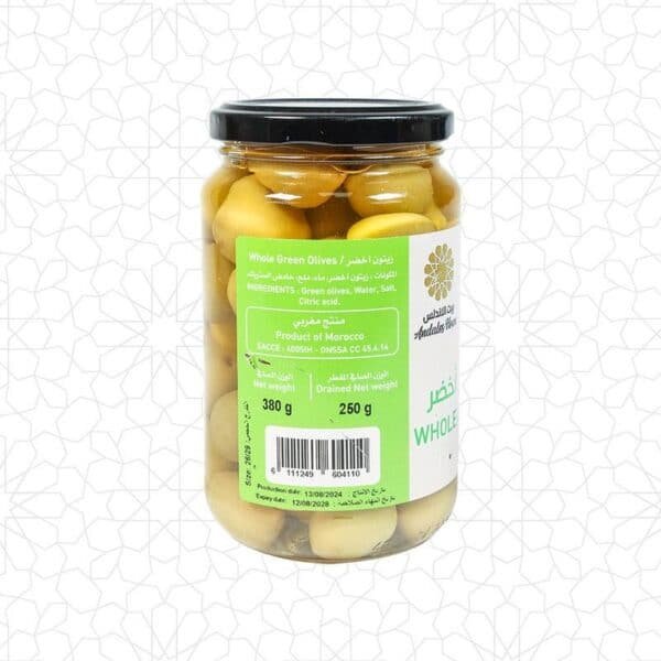 Alternative view of Green Olives