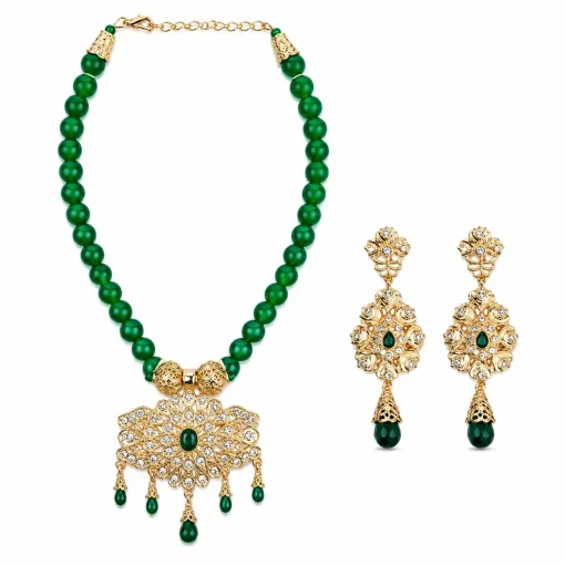 Alternative view of Moroccan Necklace With Earring