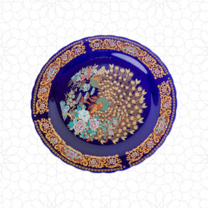 صحن طاوس أزرق 35 سم