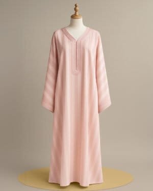 Jawhara Pink Caftan - Elegant and Stylish Traditional Wear
