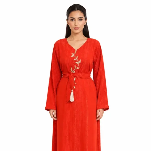 Randa Caftan Dark Red