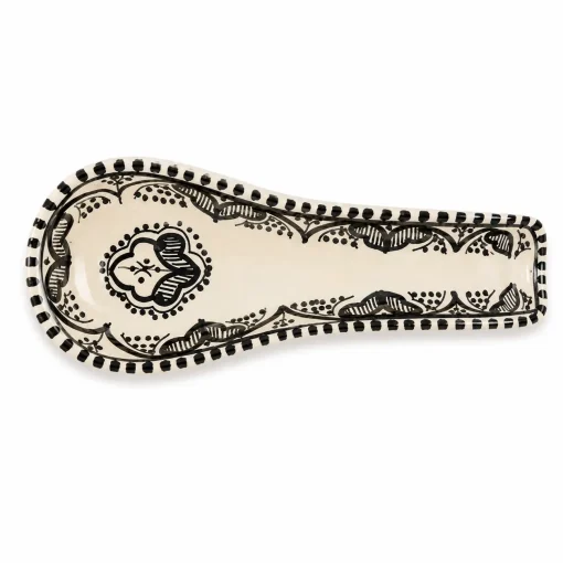 Ceramic Large Black Spoon