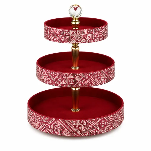 Alternative view of Dark Red Sweets Display for Festive Occasions and Treats