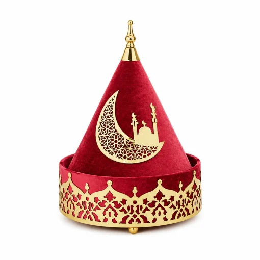 Dark Red Tayfoor Plate - 21cm Elegant Dining Essential