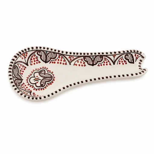 Alternative view of Large Brown&Red Ceramic Spoon