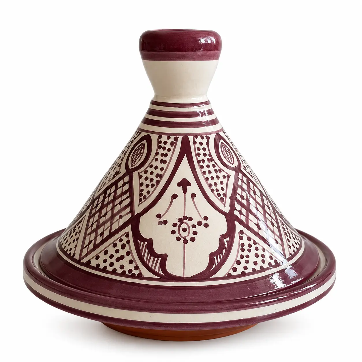 Purple Ceramic Tagine 23cm