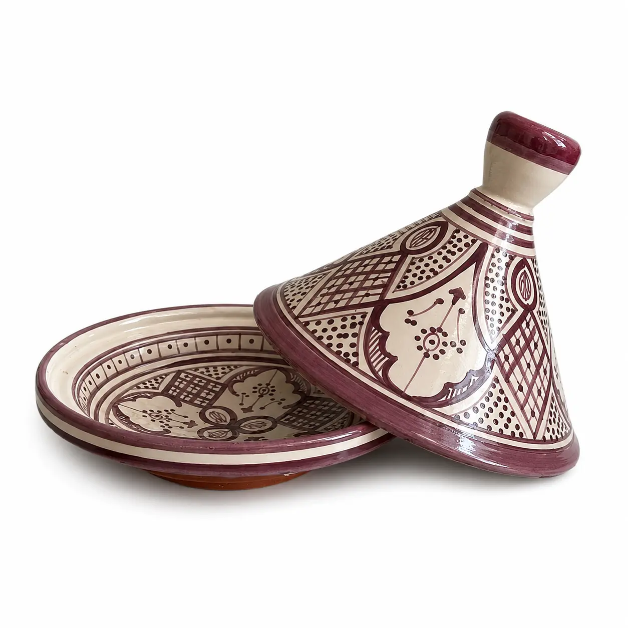 Purple Ceramic Tagine 23cm - Image 2