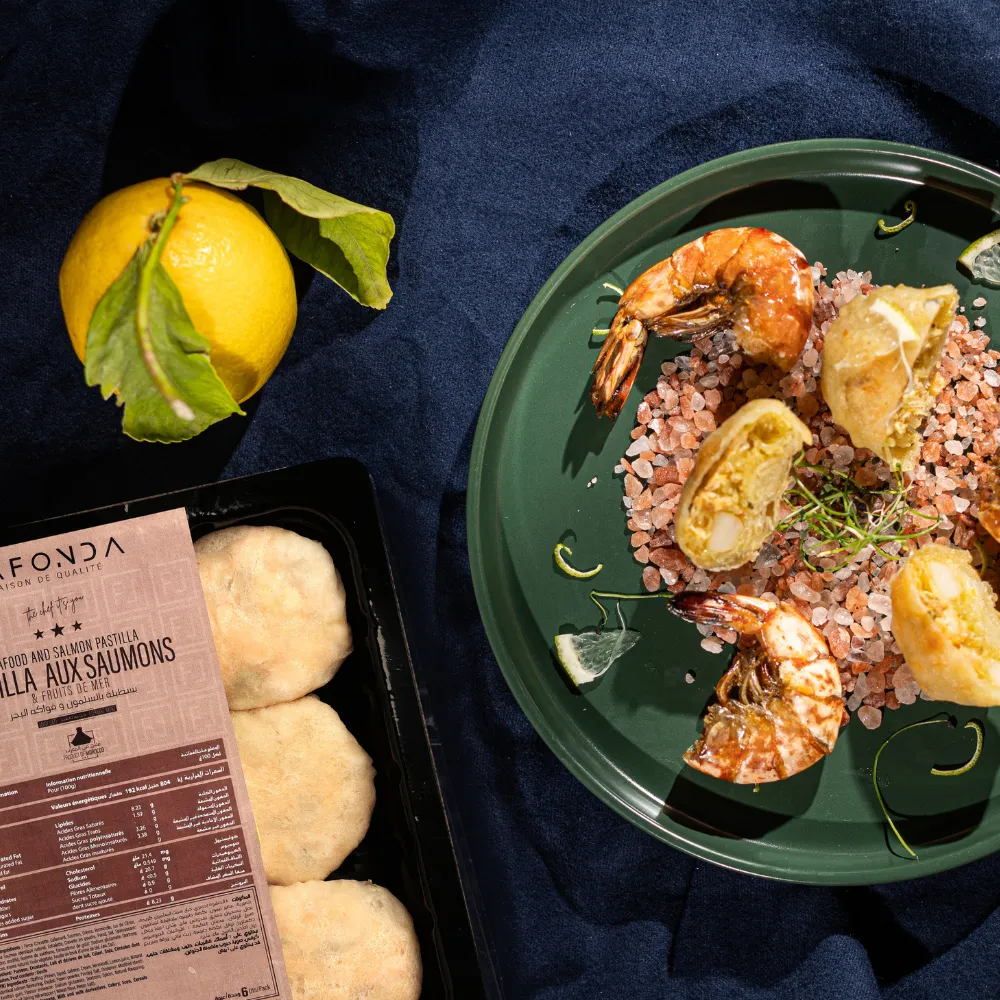 SEAFOOD AND SALMON PASTILLA (6 Pieces)