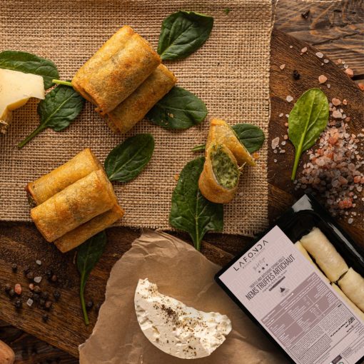 Mini Truffle And Artichoke Spring Rolls