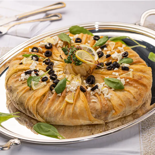 BEEF PASTILLA WITH FETA AND SPINACH (for 8 people )