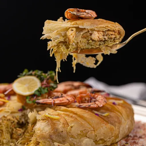 Alternative view of SEAFOOD AND SALMON PASTILLA ( for 8 people )