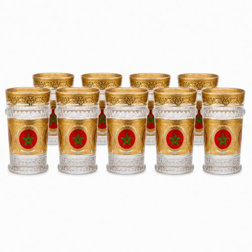 Moroccan Flag Tea Glasses