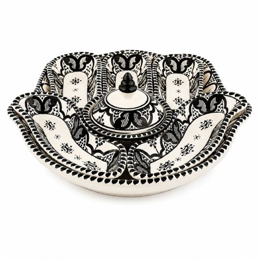 Alternative view of Khmissa Serving Plate Black